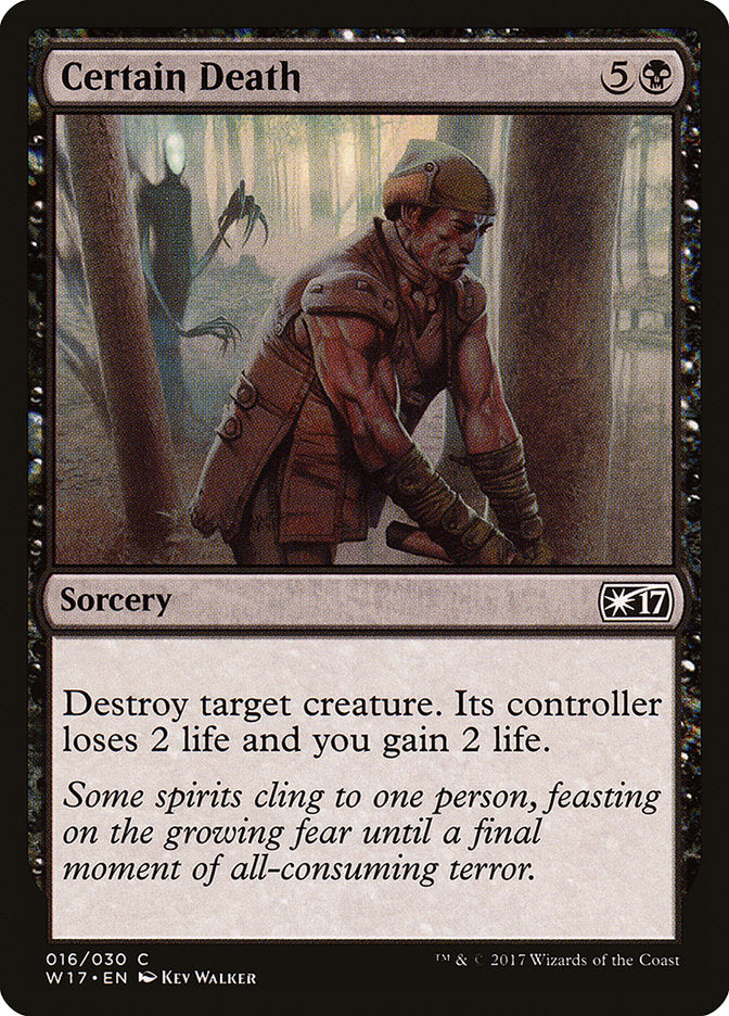 Certain Death [Welcome Deck 2017] - The Mythic Store | 24h Order Processing