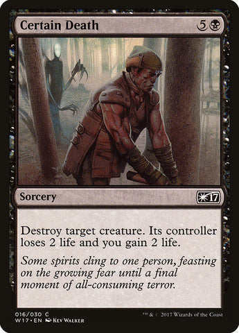 Certain Death [Welcome Deck 2017] - The Mythic Store | 24h Order Processing