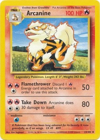 Arcanine (23/102) [Base Set Unlimited] - The Mythic Store | 24h Order Processing