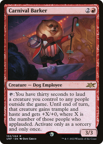 Carnival Barker [Unfinity] - The Mythic Store | 24h Order Processing