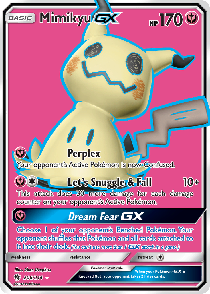 Mimikyu GX (206/214) [Sun & Moon: Lost Thunder] - The Mythic Store | 24h Order Processing