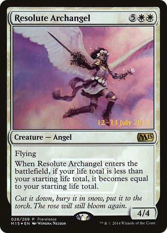 Resolute Archangel [Magic 2015 Prerelease Promos] - The Mythic Store | 24h Order Processing