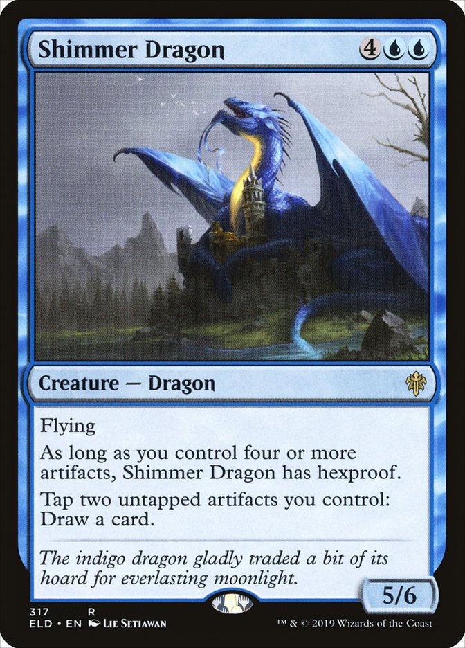 Shimmer Dragon [Throne of Eldraine] - The Mythic Store | 24h Order Processing