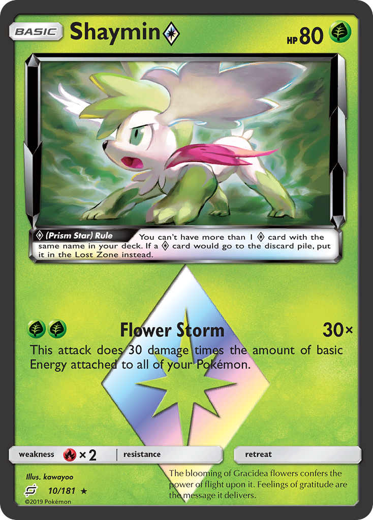Shaymin (10/181) (Prism Star) [Sun & Moon: Team Up] - The Mythic Store | 24h Order Processing