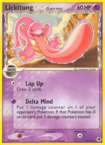 Lickitung (19/101) (Delta Species) [EX: Dragon Frontiers] - The Mythic Store | 24h Order Processing