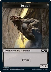 Demon // Dog Double-Sided Token [Core Set 2021 Tokens] - The Mythic Store | 24h Order Processing