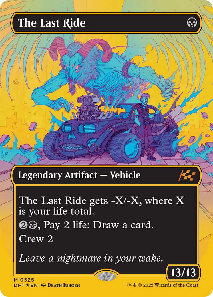 The Last Ride (Borderless) (First-Place Foil) [Aetherdrift] - The Mythic Store | 24h Order Processing