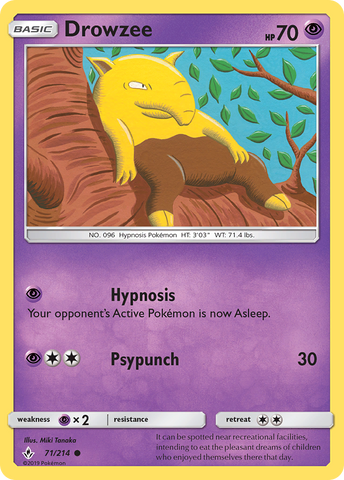 Drowzee (71/214) [Sun & Moon: Unbroken Bonds] - The Mythic Store | 24h Order Processing