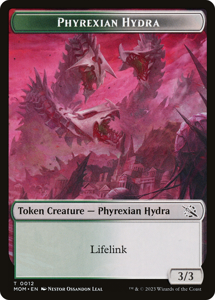 Treasure (20) // Phyrexian Hydra (12) Double-Sided Token [March of the Machine Tokens] - The Mythic Store | 24h Order Processing