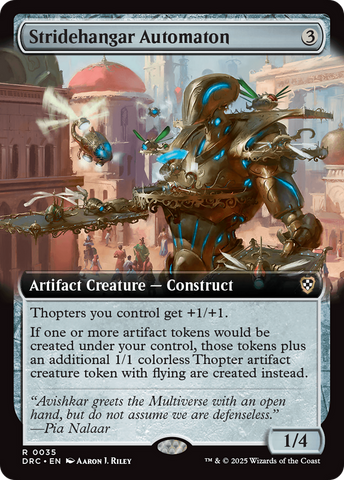 Stridehangar Automaton (Extended Art) [Aetherdrift Commander] - The Mythic Store | 24h Order Processing