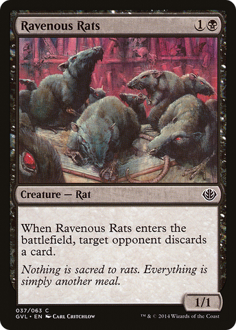 Ravenous Rats (Garruk vs. Liliana) [Duel Decks Anthology] - The Mythic Store | 24h Order Processing