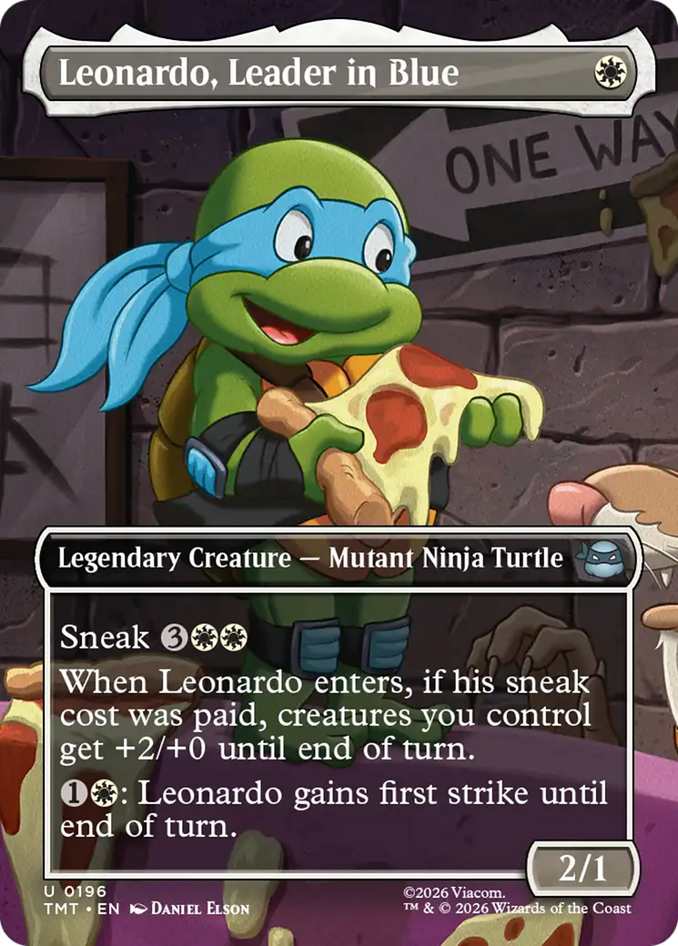 Leonardo, Leader in Blue (Borderless) [Teenage Mutant Ninja Turtles] - The Mythic Store | 24h Order Processing