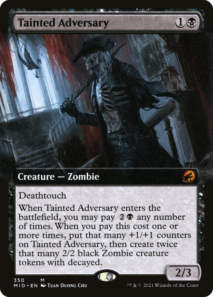 Tainted Adversary (Extended Art) [Innistrad: Midnight Hunt] - The Mythic Store | 24h Order Processing