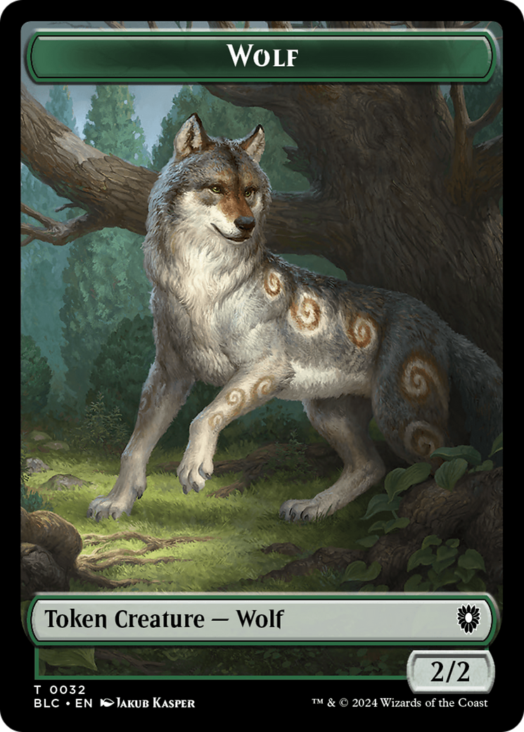 Goat // Wolf (032) Double-Sided Token [Bloomburrow Commander Tokens] - The Mythic Store | 24h Order Processing