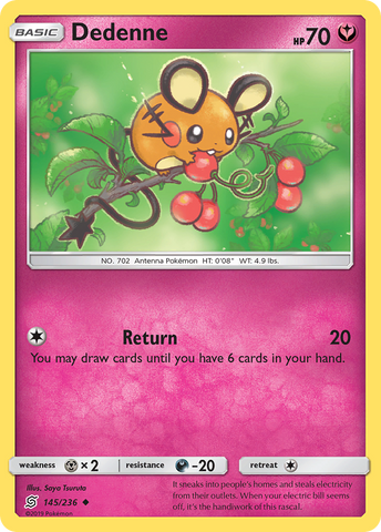 Dedenne (145/236) [Sun & Moon: Unified Minds] - The Mythic Store | 24h Order Processing