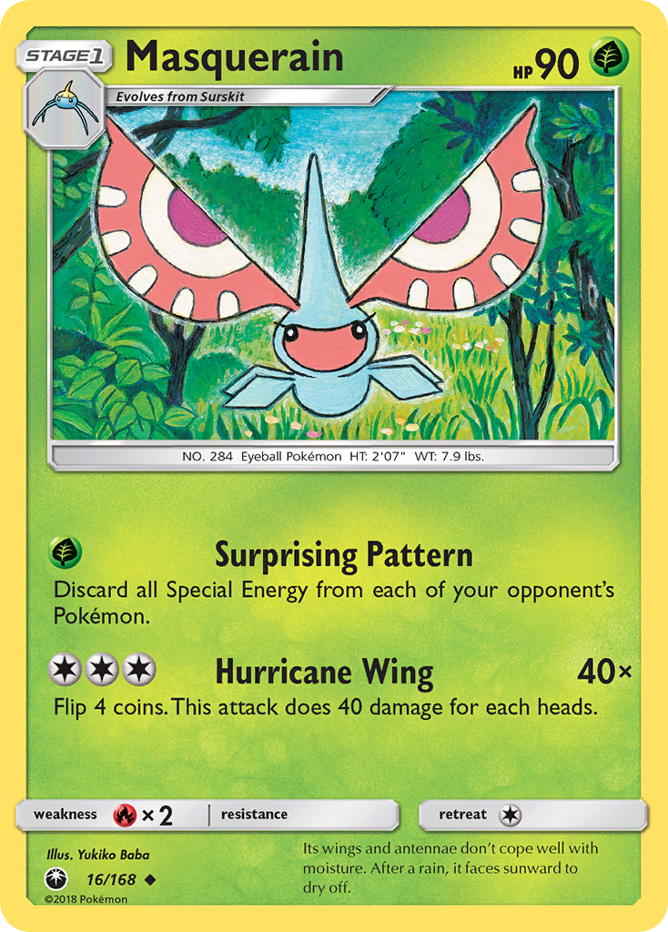 Masquerain (16/168) [Sun & Moon: Celestial Storm] - The Mythic Store | 24h Order Processing