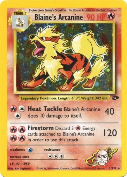 Blaine's Arcanine (1/132) [Gym Challenge Unlimited] - The Mythic Store | 24h Order Processing
