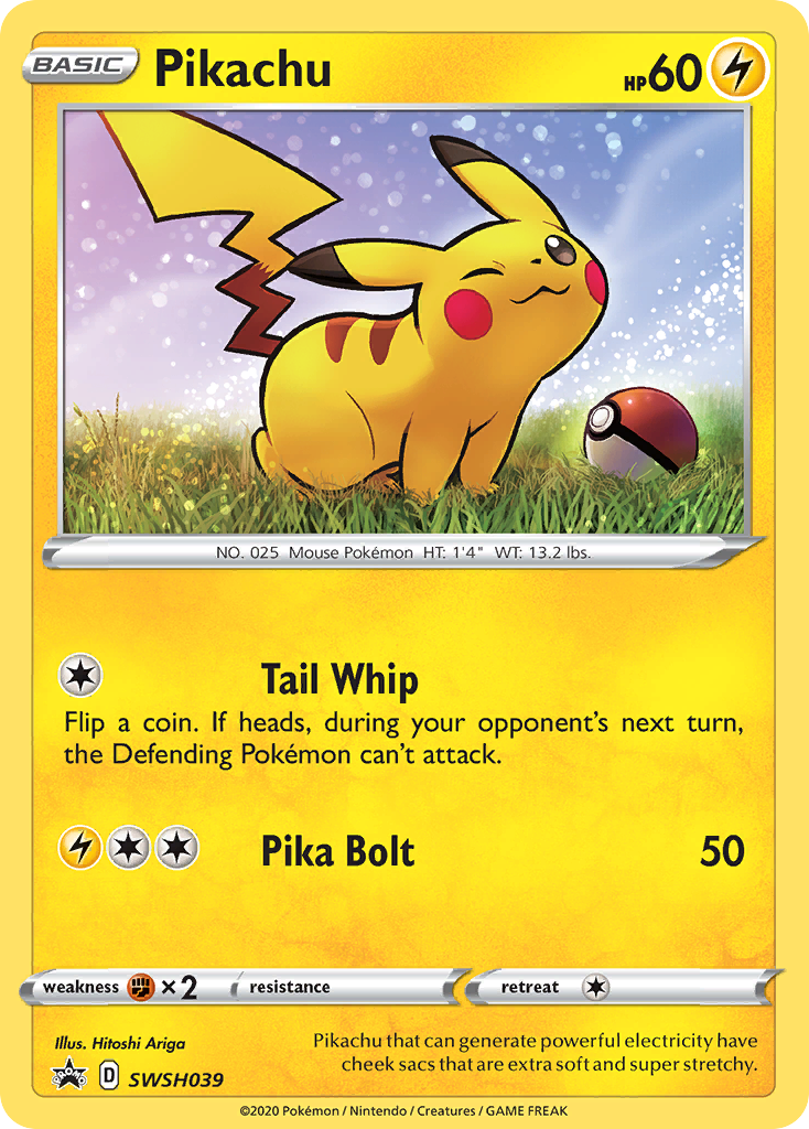 Pikachu (SWSH039) [Sword & Shield: Black Star Promos] - The Mythic Store | 24h Order Processing