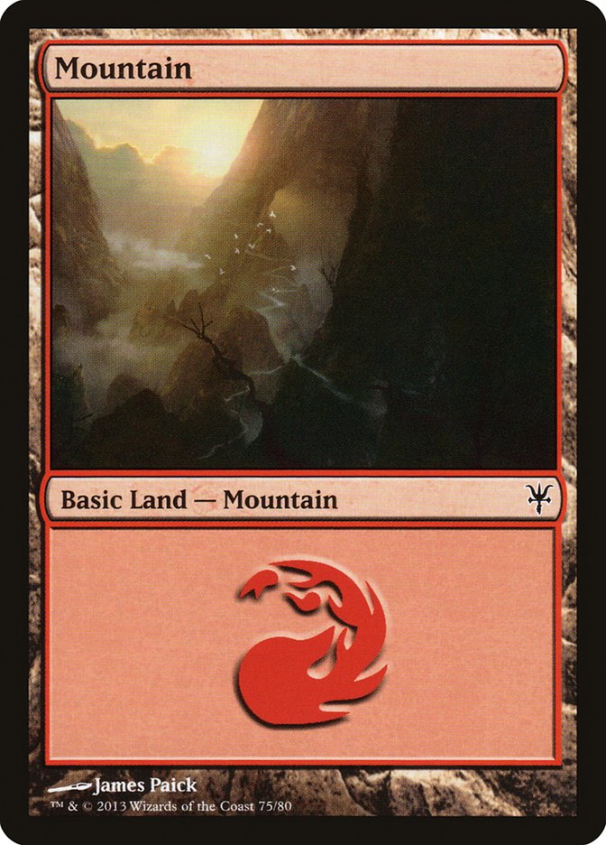 Mountain (75) [Duel Decks: Sorin vs. Tibalt] - The Mythic Store | 24h Order Processing