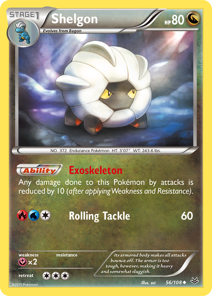 Shelgon (56/108) [XY: Roaring Skies] - The Mythic Store | 24h Order Processing