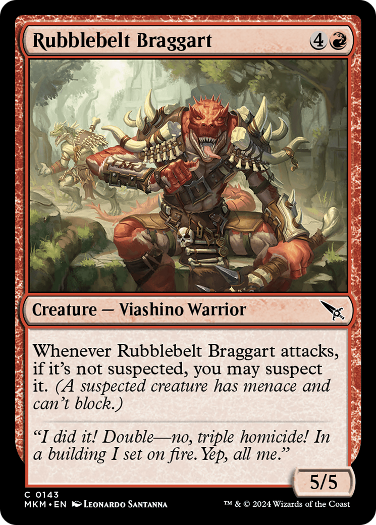 Rubblebelt Braggart [Murders at Karlov Manor] - The Mythic Store | 24h Order Processing