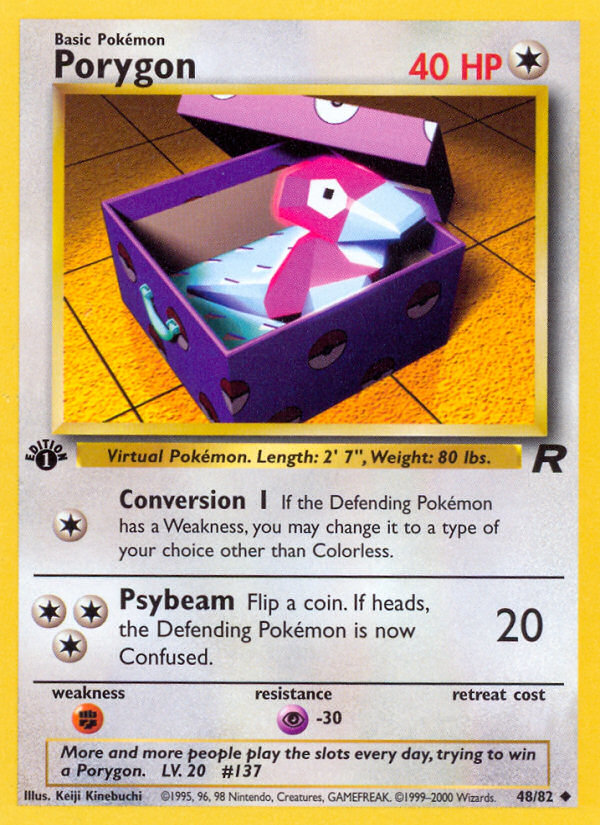 Porygon (48/82) [Team Rocket 1st Edition] - The Mythic Store | 24h Order Processing