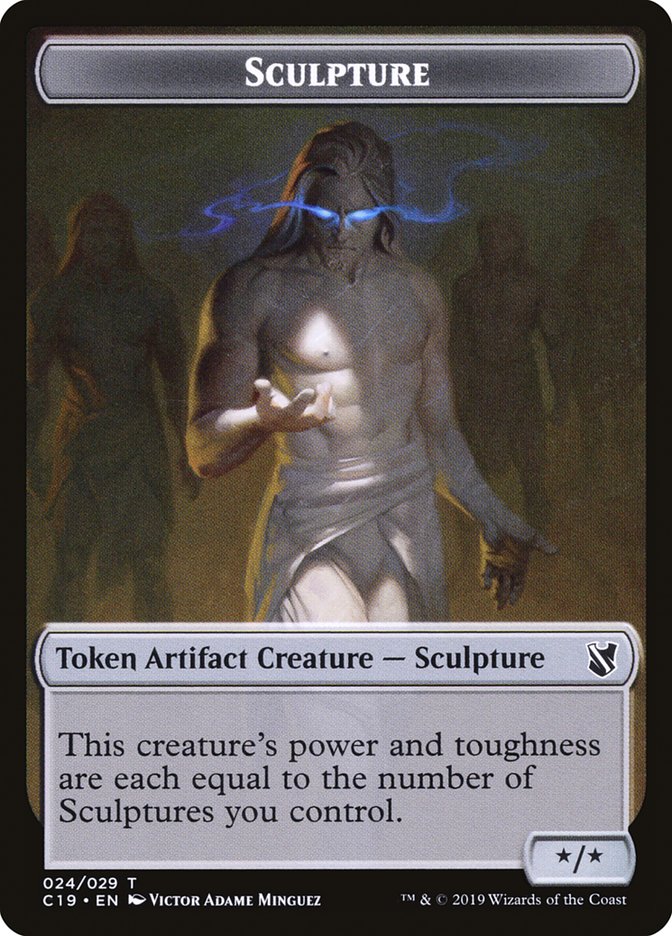 Bird (002) // Sculpture Double-Sided Token [Commander 2019 Tokens] - The Mythic Store | 24h Order Processing