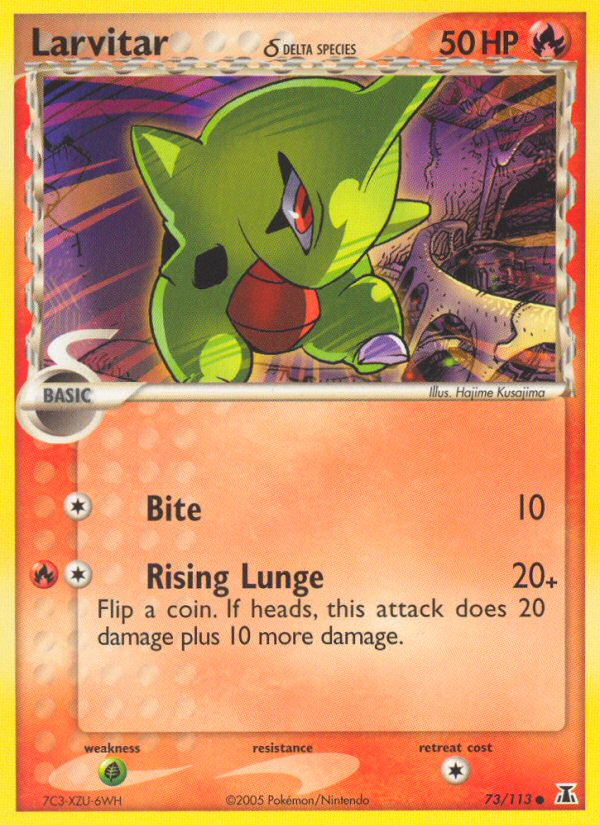 Larvitar (73/113) (Delta Species) [EX: Delta Species] - The Mythic Store | 24h Order Processing