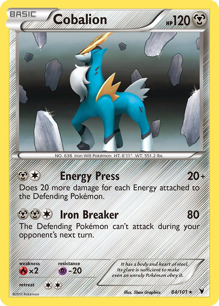 Cobalion (84/101) (Battle Arena Deck Exclusive) (Theme Deck Exclusive) [Black & White: Noble Victories] - The Mythic Store | 24h Order Processing