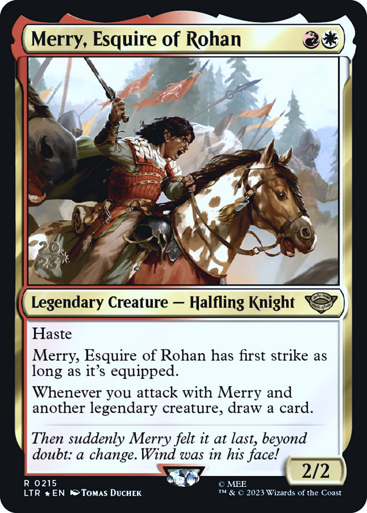 Merry, Esquire of Rohan [The Lord of the Rings: Tales of Middle-Earth Prerelease Promos] - The Mythic Store | 24h Order Processing