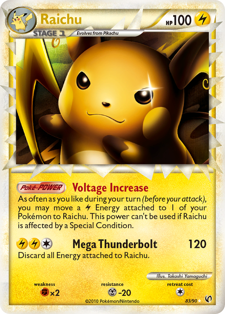 Raichu (83/90) [HeartGold & SoulSilver: Undaunted] - The Mythic Store | 24h Order Processing