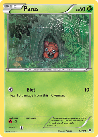 Paras (6/83) [XY: Generations] - The Mythic Store | 24h Order Processing