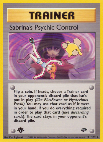 Sabrina's Psychic Control (121/132) [Gym Challenge 1st Edition] - The Mythic Store | 24h Order Processing