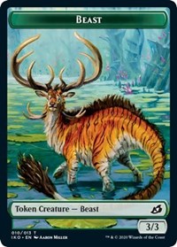 Beast // Human Soldier (003) Double-Sided Token [Ikoria: Lair of Behemoths Tokens] - The Mythic Store | 24h Order Processing