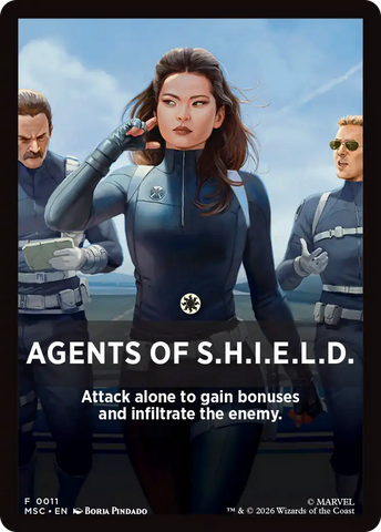 Agents of S.H.I.E.L.D. Theme Card [Marvel Super Heroes Commander] - The Mythic Store | 24h Order Processing