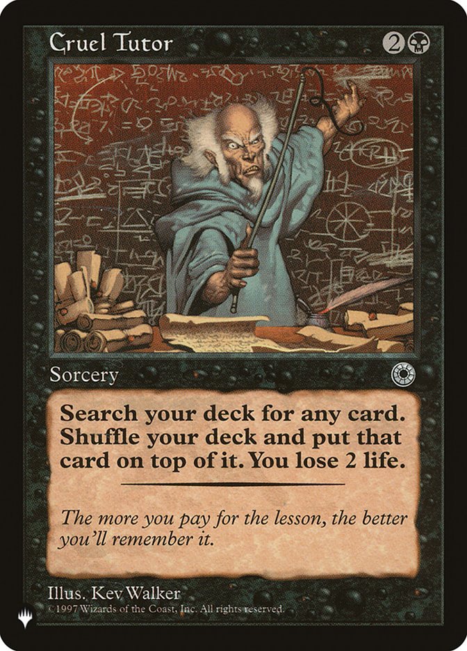 Cruel Tutor [The List] - The Mythic Store | 24h Order Processing
