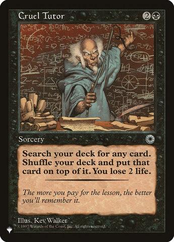 Cruel Tutor [The List] - The Mythic Store | 24h Order Processing