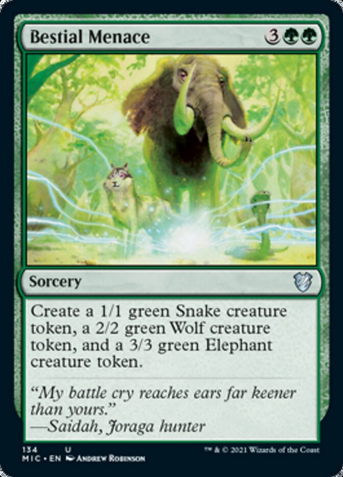 Bestial Menace [Innistrad: Midnight Hunt Commander] - The Mythic Store | 24h Order Processing