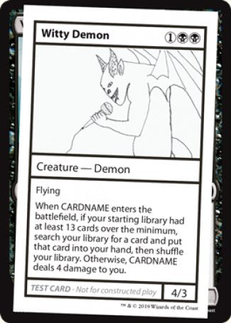 Witty Demon (2021 Edition) [Mystery Booster Playtest Cards] - The Mythic Store | 24h Order Processing