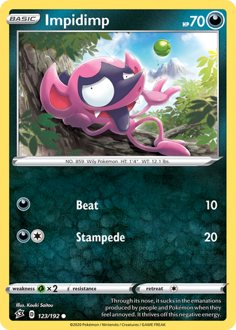 Impidimp (123/192) [Sword & Shield: Rebel Clash] - The Mythic Store | 24h Order Processing