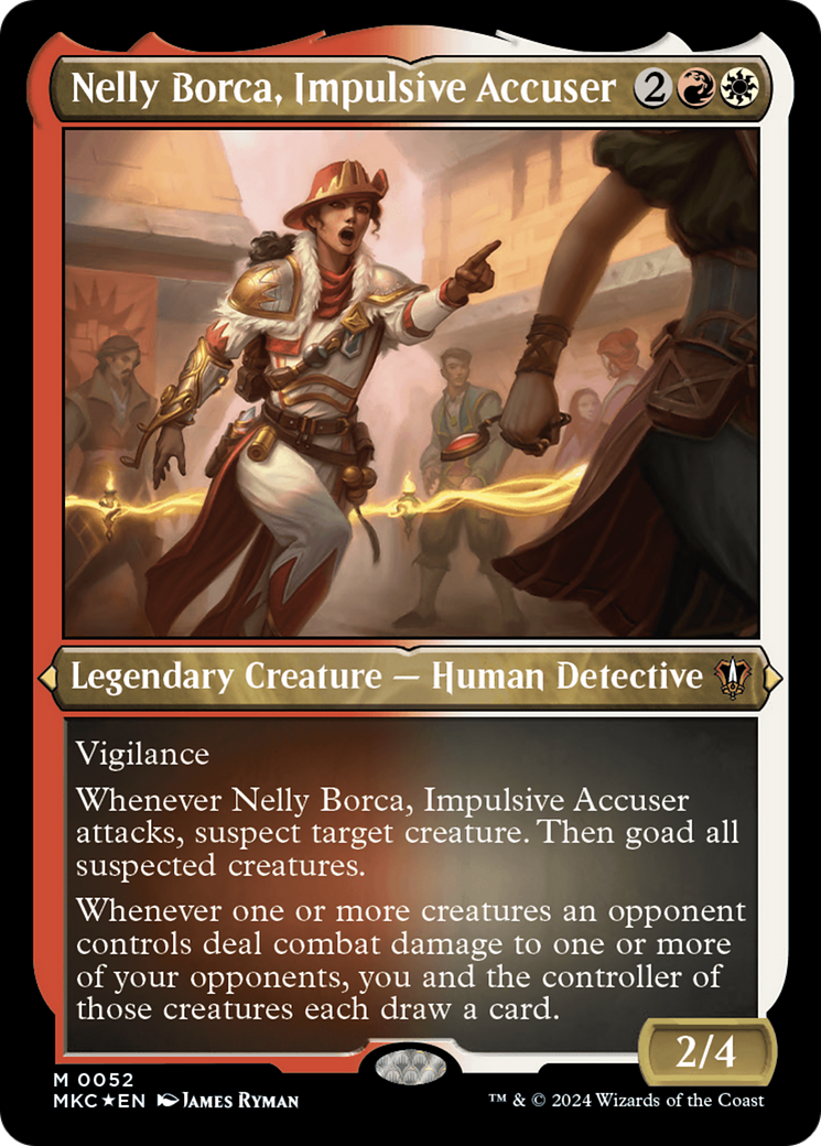 Nelly Borca, Impulsive Accuser (Display Commander) [Murders at Karlov Manor Commander] - The Mythic Store | 24h Order Processing