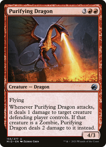 Purifying Dragon [Innistrad: Midnight Hunt] - The Mythic Store | 24h Order Processing