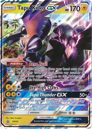 Tapu Koko GX (SM50) (Jumbo Card) [Sun & Moon: Black Star Promos] - The Mythic Store | 24h Order Processing