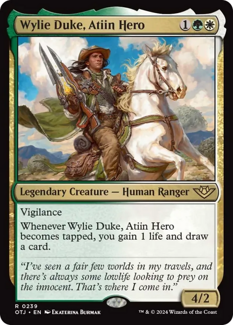 Wylie Duke, Atiin Hero [Outlaws of Thunder Junction] - The Mythic Store | 24h Order Processing