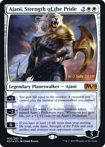 Ajani, Strength of the Pride [Core Set 2020 Prerelease Promos] - The Mythic Store | 24h Order Processing