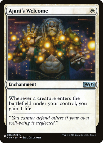Ajani's Welcome [The List] - The Mythic Store | 24h Order Processing