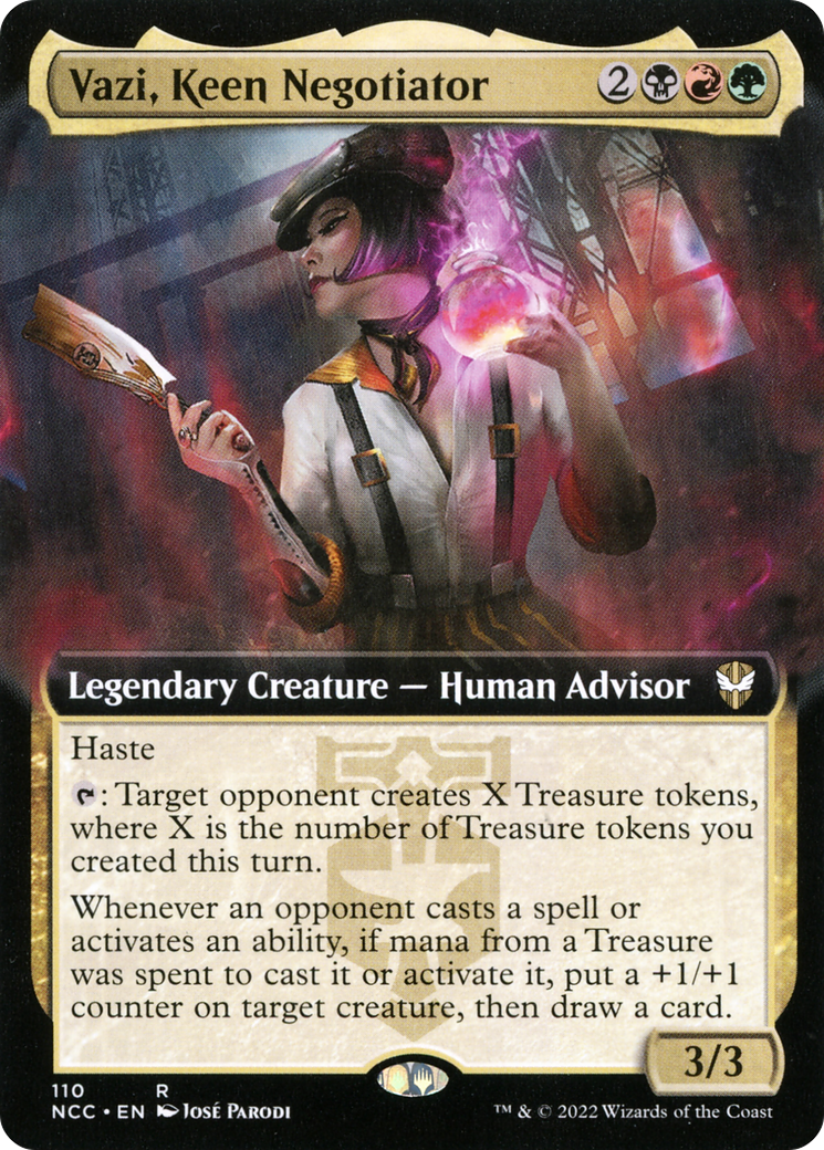 Vazi, Keen Negotiator (Extended Art) [Streets of New Capenna Commander] - The Mythic Store | 24h Order Processing