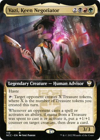 Vazi, Keen Negotiator (Extended Art) [Streets of New Capenna Commander] - The Mythic Store | 24h Order Processing