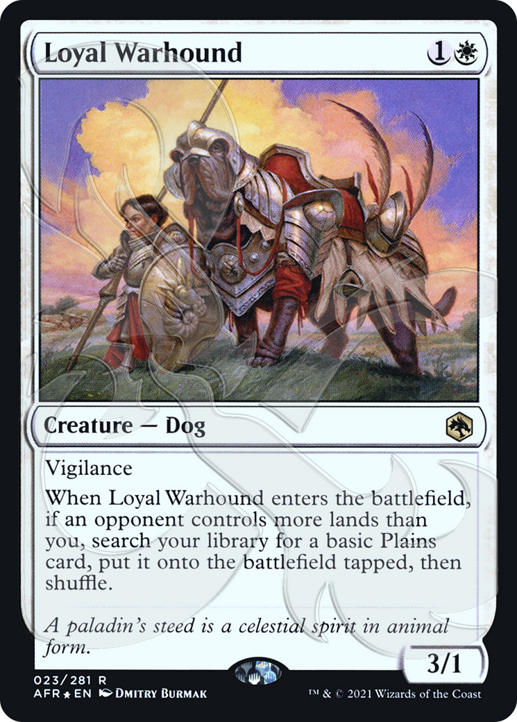 Loyal Warhound (Ampersand Promo) [Dungeons & Dragons: Adventures in the Forgotten Realms Promos] - The Mythic Store | 24h Order Processing