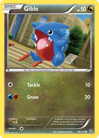 Gible (86/124) [Black & White: Dragons Exalted] - The Mythic Store | 24h Order Processing